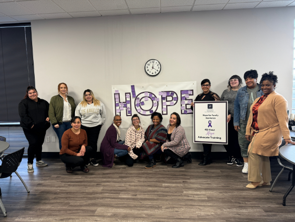 The Hope Team's first annual 40-Hour Hope Advocacy Training with SafeNest.