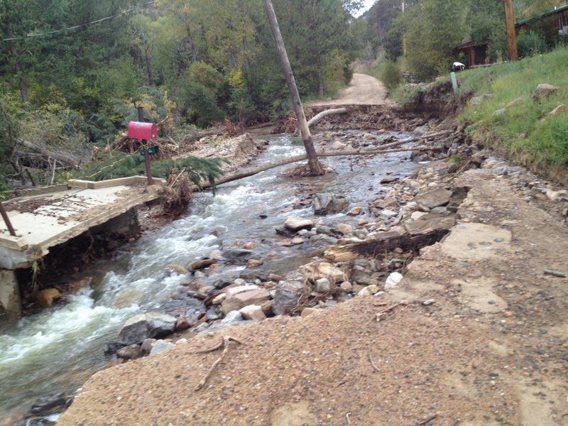 flooding around creek