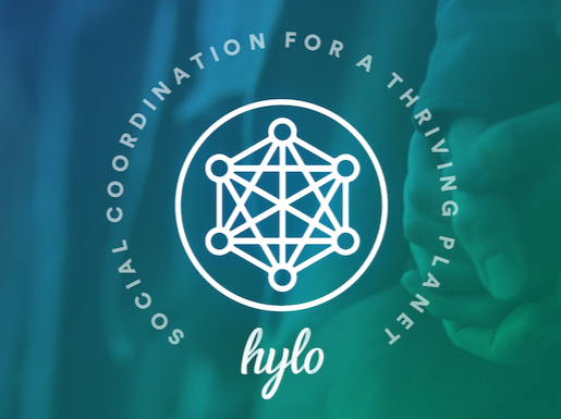Hylo logo reads "Social coordination for a thriving planet"
