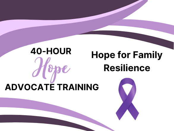 UNR Extension's Hope for Family Resilience 40-Hour Hope Advocacy Training logo.